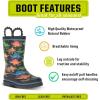 imageWestern Chief Rain Boots with Pull on Handles for Toddlers and Kids  Premium Waterproof Boots for Boys and GirlsDino World