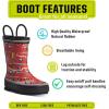 imageWestern Chief Rain Boots with Pull on Handles for Toddlers and Kids  Premium Waterproof Boots for Boys and GirlsFiretruck Rescue