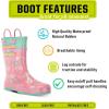 imageWestern Chief Rain Boots with Pull on Handles for Toddlers and Kids  Premium Waterproof Boots for Boys and GirlsFlutter Pink