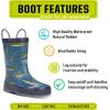 imageWestern Chief Rain Boots with Pull on Handles for Toddlers and Kids  Premium Waterproof Boots for Boys and GirlsGone Fishin