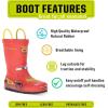 imageWestern Chief Rain Boots with Pull on Handles for Toddlers and Kids  Premium Waterproof Boots for Boys and GirlsLightning Mcqueen