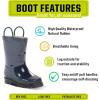 imageWestern Chief Rain Boots with Pull on Handles for Toddlers and Kids  Premium Waterproof Boots for Boys and GirlsNavy