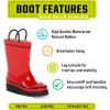 imageWestern Chief Rain Boots with Pull on Handles for Toddlers and Kids  Premium Waterproof Boots for Boys and GirlsRed