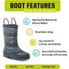 imageWestern Chief Rain Boots with Pull on Handles for Toddlers and Kids  Premium Waterproof Boots for Boys and GirlsTiedye Dude