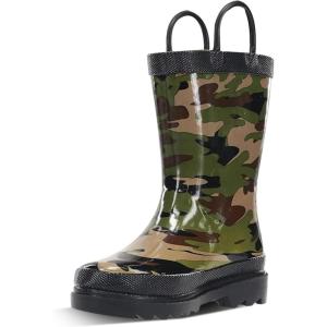 imageWestern Chief Rain Boots with Pull on Handles for Toddlers and Kids  Premium Waterproof Boots for Boys and GirlsCamo