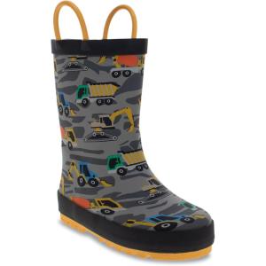 imageWestern Chief Rain Boots with Pull on Handles for Toddlers and Kids  Premium Waterproof Boots for Boys and GirlsConstruction