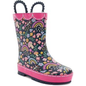 imageWestern Chief Rain Boots with Pull on Handles for Toddlers and Kids  Premium Waterproof Boots for Boys and GirlsFantasy Forest