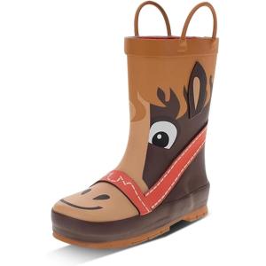 imageWestern Chief Rain Boots with Pull on Handles for Toddlers and Kids  Premium Waterproof Boots for Boys and GirlsHayden Horse