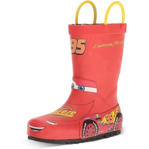 imageWestern Chief Rain Boots with Pull on Handles for Toddlers and Kids  Premium Waterproof Boots for Boys and GirlsLightning Mcqueen