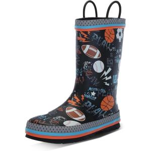 imageWestern Chief Rain Boots with Pull on Handles for Toddlers and Kids  Premium Waterproof Boots for Boys and GirlsPlay Ball