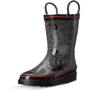 imageWestern Chief Rain Boots with Pull on Handles for Toddlers and Kids  Premium Waterproof Boots for Boys and GirlsSpider Crawl