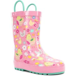imageWestern Chief Rain Boots with Pull on Handles for Toddlers and Kids  Premium Waterproof Boots for Boys and GirlsSpring Chick