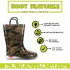 imageWestern Chief Kids Light Up Rain Boots With Handles for Easy On and OffCamo Green