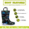 imageWestern Chief Kids Light Up Rain Boots With Handles for Easy On and OffDinosaur Friend