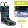 imageWestern Chief Kids Light Up Rain Boots With Handles for Easy On and OffDinosaur Friend
