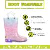 imageWestern Chief Kids Light Up Rain Boots With Handles for Easy On and OffGlitter Stars