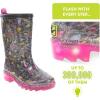 imageWestern Chief Kids Light Up Rain Boots With Handles for Easy On and OffLeopard