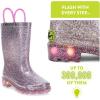 imageWestern Chief Kids Light Up Rain Boots With Handles for Easy On and OffMulti Glitter