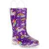 imageWestern Chief Kids Light Up Rain Boots With Handles for Easy On and OffRainbow Unicorn