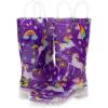 imageWestern Chief Kids Light Up Rain Boots With Handles for Easy On and OffRainbow Unicorn