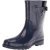 imageWestern Chief Women Solid Mid Height Waterproof Rain BootNavy Gloss