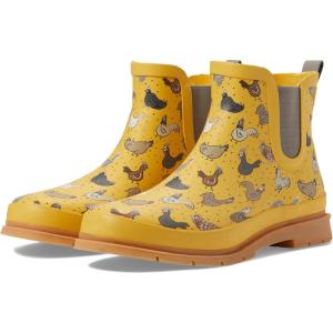 imageWestern Chief Chelsea Waterproof Rain Boots for Women Offers Rubber Upper Textile Lining and Synthetic OutsoleHen Frenzy