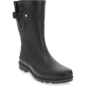 imageWestern Chief Women Solid Mid Height Waterproof Rain BootBlack Matte
