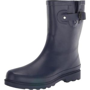 imageWestern Chief Women Solid Mid Height Waterproof Rain BootNavy Matte