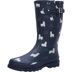 imageWestern Chief Womens Tall Waterproof Rain Boot Outdoor Garden ShoesNo Probllama