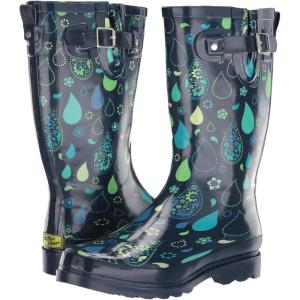 imageWestern Chief Womens Tall Waterproof Rain Boot Outdoor Garden ShoesPouring Paisley