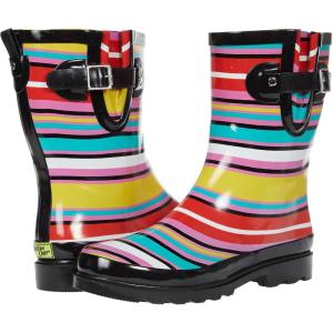 imageWestern Chief Womens Waterproof Mid Rain BootSolstice Stripe