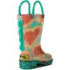 imageWestern Chief Kids Waterproof Light Up Rain Boots With Handles for Easy On and Off for Boys and GirlsTiedye Hearts