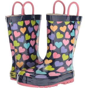 imageWestern Chief UnisexChild Waterproof Printed Rain BootHappy Hearts