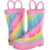 imageWestern Chief Rain Boots with Pull on Handles for Toddlers and Kids  Premium Waterproof Boots for Boys and GirlsMystical Pastels