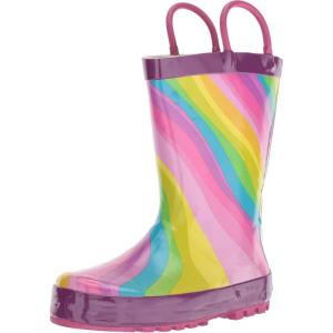 imageWestern Chief Rain Boots with Pull on Handles for Toddlers and Kids  Premium Waterproof Boots for Boys and GirlsRainbow