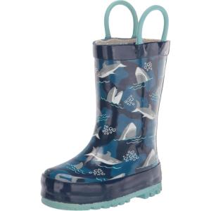 imageWestern Chief Rain Boots with Pull on Handles for Toddlers and Kids  Premium Waterproof Boots for Boys and GirlsShark Squad
