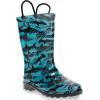 imageWestern Chief UnisexChild Kids Light Up Waterproof Rainboots with Handles for Easy on ampamp Off Rain BootGrunge Shark