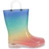 imageWestern Chief UnisexChild Kids Light Up Waterproof Rainboots with Handles for Easy on ampamp Off Rain BootSparkle Metallic