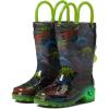 imageWestern Chief Kids Light Up Rain Boots Split SizesDino Lighted