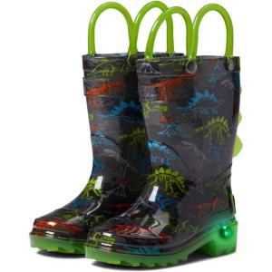 imageWestern Chief Kids Light Up Rain Boots Split SizesDino Lighted