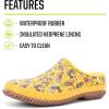 imageWestern Chief Womens Waterproof Clog with Neoprene Lining and Rubber Outsole  Perfect for Garden and Outdoor WearFolk Chickens