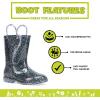imageWestern Chief Girls Glitter Waterproof Rain Boot with Easy Pull on Handles Perfect Lightweight Rain Boots for KidsMulti