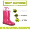 imageWestern Chief Girls Glitter Waterproof Rain Boot with Easy Pull on Handles Perfect Lightweight Rain Boots for KidsPink