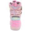 imageWestern Chief Kids Denali Lighted Faux Fur Cold Weather Boots  Waterproof Snow Boots with Reflective Glitter Warm and Cozy Winter Boots for Toddlers and KidsPink