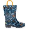 imageWestern Chief Kids Waterproof Light Up Rain Boots With Handles for Easy On and Off for Boys and GirlsFossilized Navy