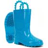 imageWestern Chief Kids Waterproof Neon Rain Boots with PullOn Handles and Traction OutsoleBlue