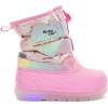 imageWestern Chief Kids Denali Lighted Faux Fur Cold Weather Boots  Waterproof Snow Boots with Reflective Glitter Warm and Cozy Winter Boots for Toddlers and KidsPink
