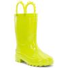 imageWestern Chief Kids Waterproof Neon Rain Boots with PullOn Handles and Traction OutsoleGreen