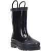 imageWestern Chief Kids Waterproof Rubber Classic Rain Boot with Pull HandleBlack