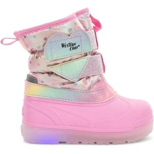 imageWestern Chief Kids Denali Lighted Faux Fur Cold Weather Boots  Waterproof Snow Boots with Reflective Glitter Warm and Cozy Winter Boots for Toddlers and KidsPink